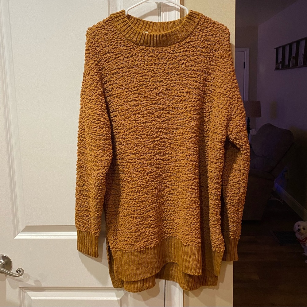 Coffee Colored Popcorn Sweater